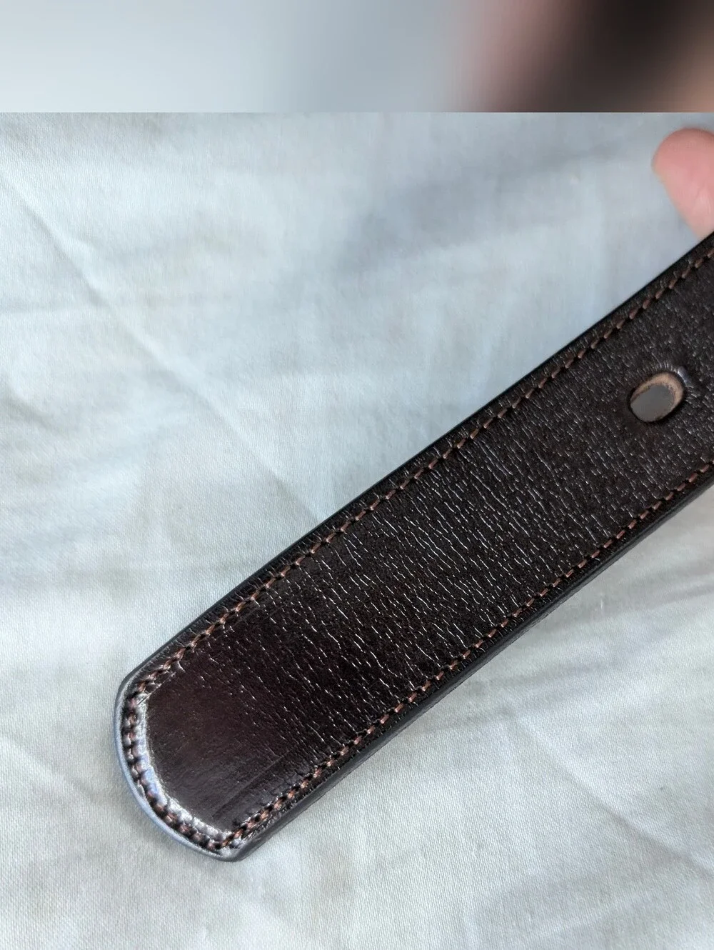 Men's Hanks Belts The Esquire Premium Dress Belt, Havana color, 1.25